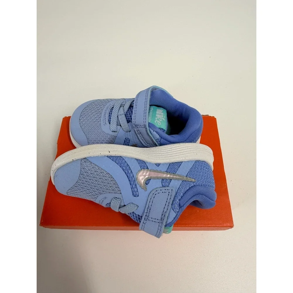 Nike‎ Revolution 4 Kids Toddler Sneakers Blue/Pink Size 4C BV7444-400 New